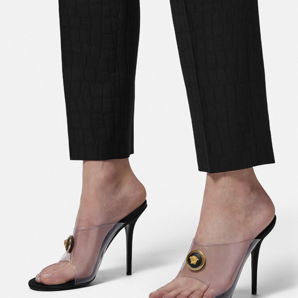 Versace Black and Gold Heels - Picture 4 of 4